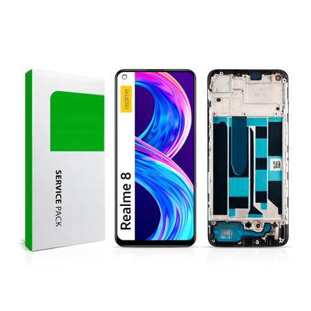 Wyświetlacz do Realme 8 Ekran LCD Ramka Oryginał Zila RMX3085