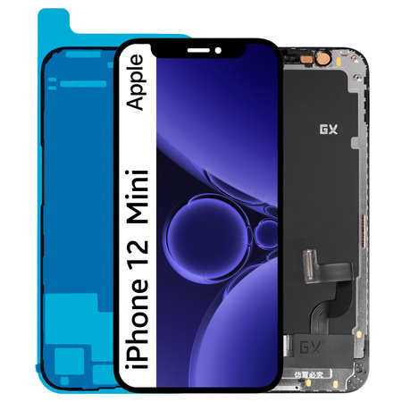 Wyświetlacz do iPhone 12 mini Ekran LCD OLED GX A2399 A2176 +Uszczelka