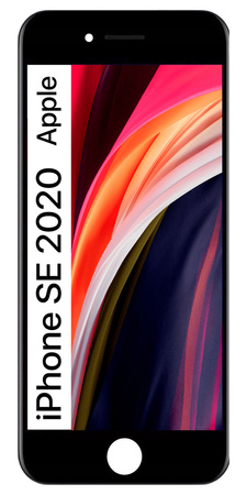 Wyświetlacz do iPhone SE 2020 Ekran LCD Czarny A2275 A2296