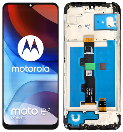 WYŚWIETLACZ EKRAN LCD DO MOTOROLA E7i POWER RAMKA XT2097-13