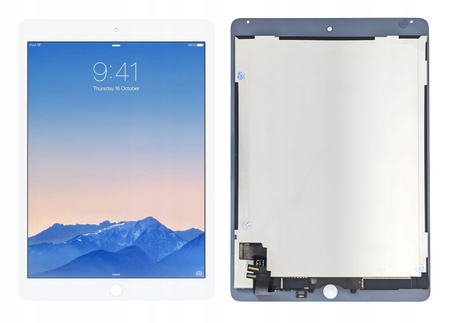 LCD WYŚWIETLACZ DOTYK DO APPLE IPAD AIR 2 A1566 BIAŁY