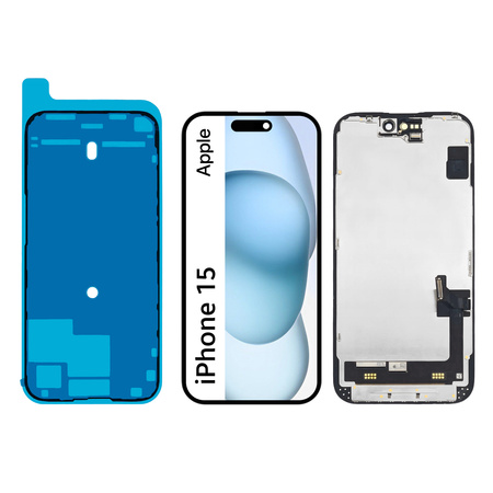 Wyświetlacz do iPhone 15 Ekran LCD Oryginał Zila A3090 A2846 +Uszczelka