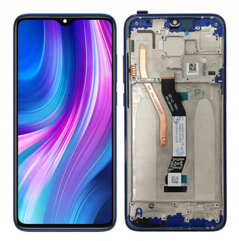 Wyświetlacz do Xiaomi Redmi Note 8 Pro Ekran LCD Ramka Niebieska M1906G7I