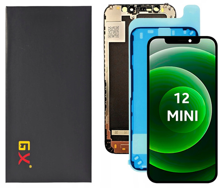 Wyświetlacz do iPhone 12 mini Ekran LCD OLED GX A2399 A2176 +Uszczelka