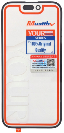 ORYGINAŁ SZYBA SZKŁO WYŚWIETLACZA KLEJ OCA DO IPHONE 14 PRO MUSTTBY