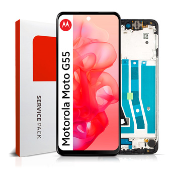 Wyświetlacz do Motorola Moto G55 Ekran LCD Ramka Oryginał Zila XT2435-2