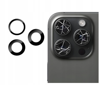 SZYBKA SZKŁO PREMIUM OSŁONA APARATU KLEJ DO IPHONE 15 PRO MAX A2849 A3105