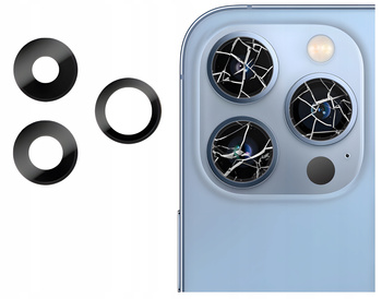 SZYBKA SZKŁO PREMIUM OSŁONA APARATU KLEJ DO IPHONE 13 PRO MAX A2643 A2484