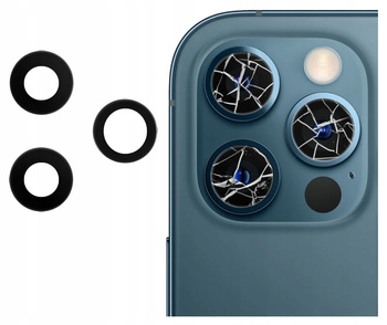 SZYBKA SZKŁO PREMIUM OSŁONA APARATU KLEJ DO IPHONE 12 PRO A2407 A2341