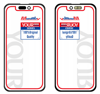 SZYBA SZKŁO WYŚWIETLACZA KLEJ OCA DO APPLE IPHONE 15 PRO MAX MUSTTBY YOUR