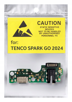 Oryginał Płytka Gniazdo Ładowania USB Do Tecno Spark Go 2024 BG6