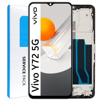 Wyświetlacz do Vivo Y72 5G Ekran LCD Ramka Oryginał Zila V2041