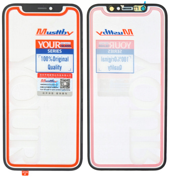 ORYGINAŁ SZYBA SZKŁO WYŚWIETLACZA KLEJ OCA DO IPHONE 12 PRO MUSTTBY