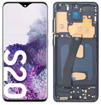 Wyświetlacz do Samsung Galaxy S20 5G Incell Ramka Szary SM-G981B SM-G981F