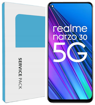 Oryginał Zila do Realme Narzo 30 5G Wyświetlacz LCD Dotyk