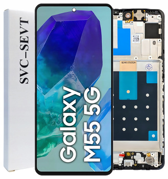 Wyświetlacz do Samsung Galaxy M55 Ekran LCD Ramka Oryginał Zila SM-M556B