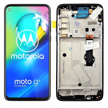 WYŚWIETLACZ EKRAN LCD DO MOTOROLA G8 POWER RAMKA CZARNY XT2041-1 XT2041-3