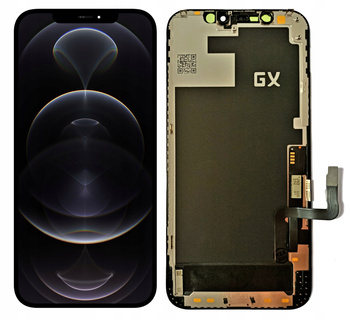 Wyświetlacz do iPhone 12 / 12 Pro Ekran LCD OLED GX A2407 Wymienny Chip