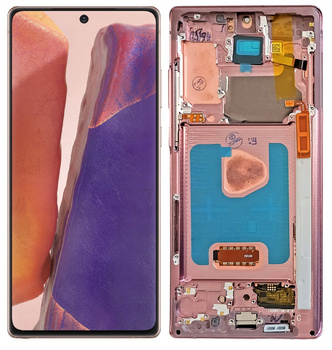 Wyświetlacz do Samsung Galaxy Note 20 Ekran LCD OLED Ramka Brązowa SM-N980F