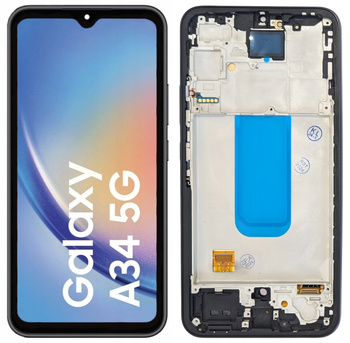 WYŚWIETLACZ EKRAN LCD DO SAMSUNG A34 5G OLED RAMKA CZARNA