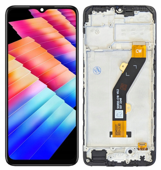 WYŚWIETLACZ EKRAN LCD SZYBKA DOTYK DO INFINIX HOT 30i RAMKA X669 X669C