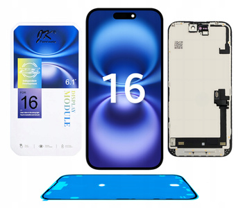 Wyświetlacz do iPhone 16 Ekran LCD Incell JK A3287 Wymienny Chip +Uszczelka