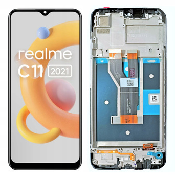 Wyświetlacz LCD Do Realme C11 2021 Ramka Ekran Szybka Dotyk RMX3231