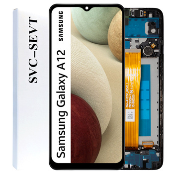 Wyświetlacz do Samsung Galaxy A12 Ekran LCD Ramka Oryginał Zila SM-A125F