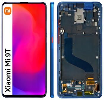 Wyświetlacz do Xiaomi Mi 9T Ekran LCD OLED Ramka Niebieska M1903F10G