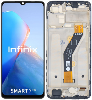 WYŚWIETLACZ EKRAN LCD SZYBKA DOTYK DO INFINIX SMART 7 HD RAMKA X6516