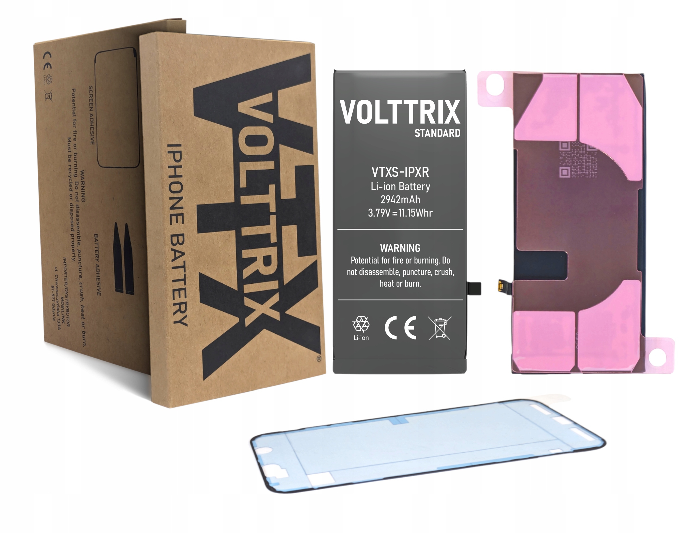 BATERIA AKUMULATOR DO APPLE IPHONE XR 2942 mAh VOLTTRIX