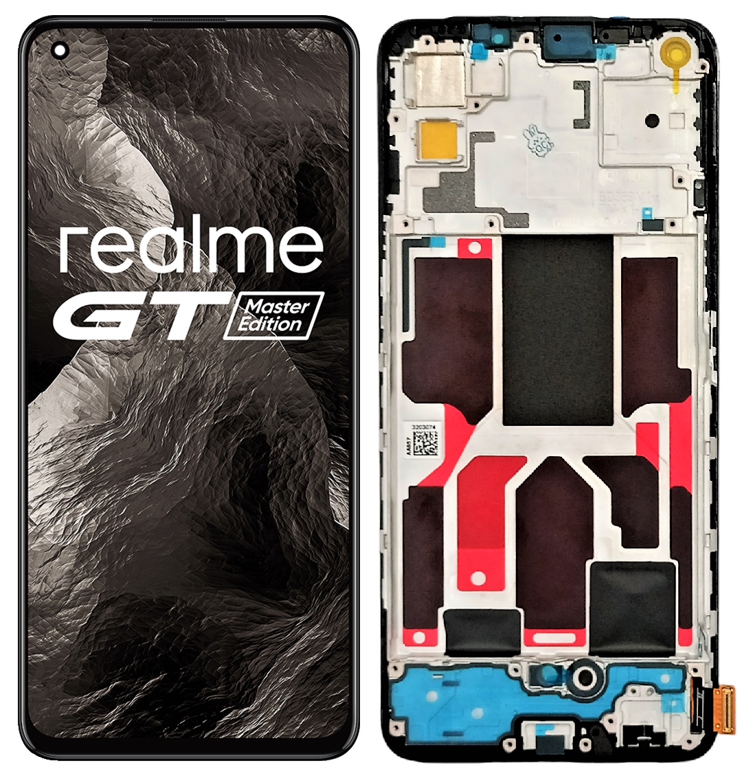 ORYGINAŁ WYŚWIETLACZ EKRAN LCD DO REALME GT MASTER EDITION RAMKA