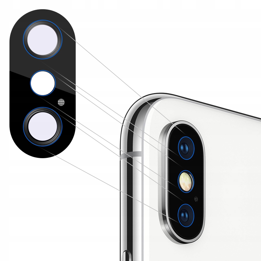 SZYBKA SZKŁO OSŁONA APARATU DO IPHONE X