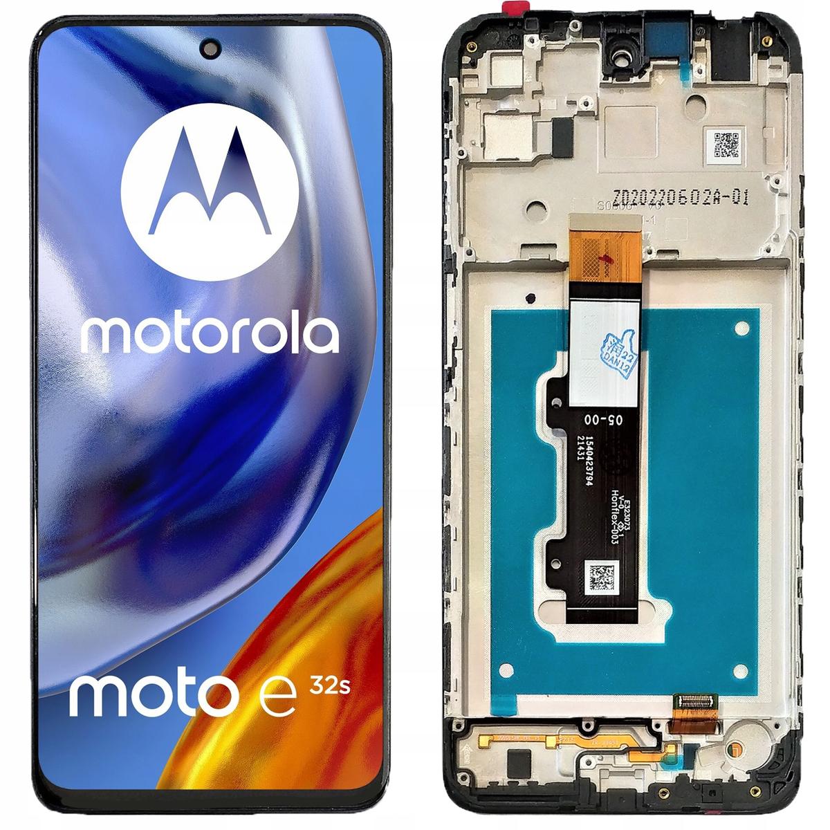 WYŚWIETLACZ EKRAN LCD DO MOTOROLA E32S RAMKA