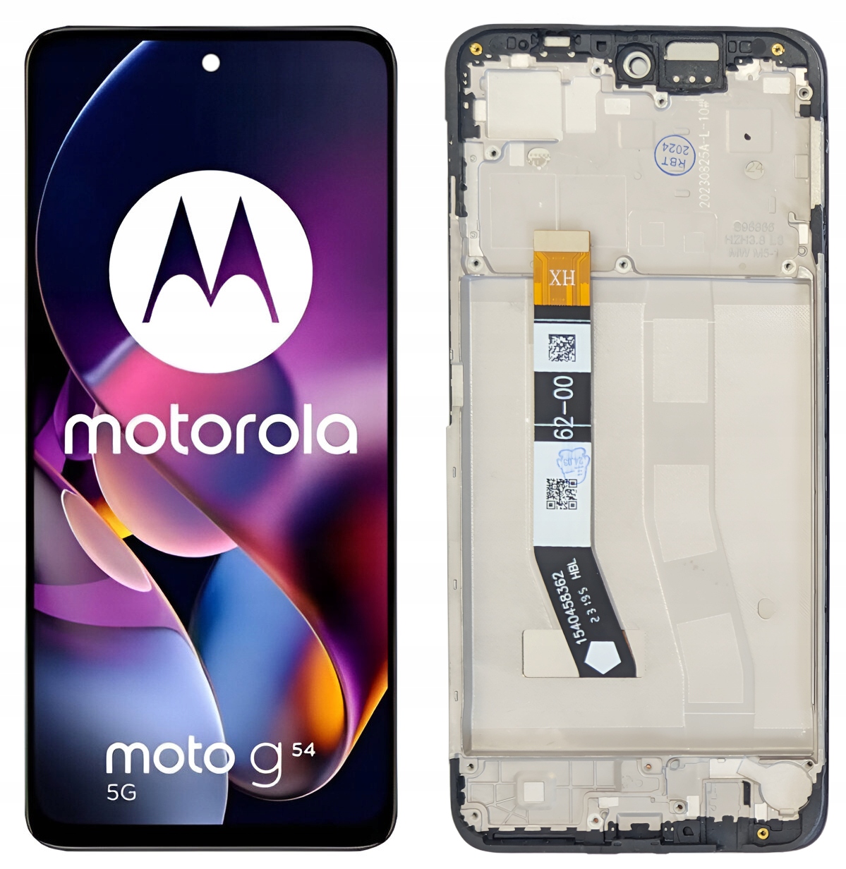 WYŚWIETLACZ EKRAN LCD DO MOTOROLA G54 5G RAMKA