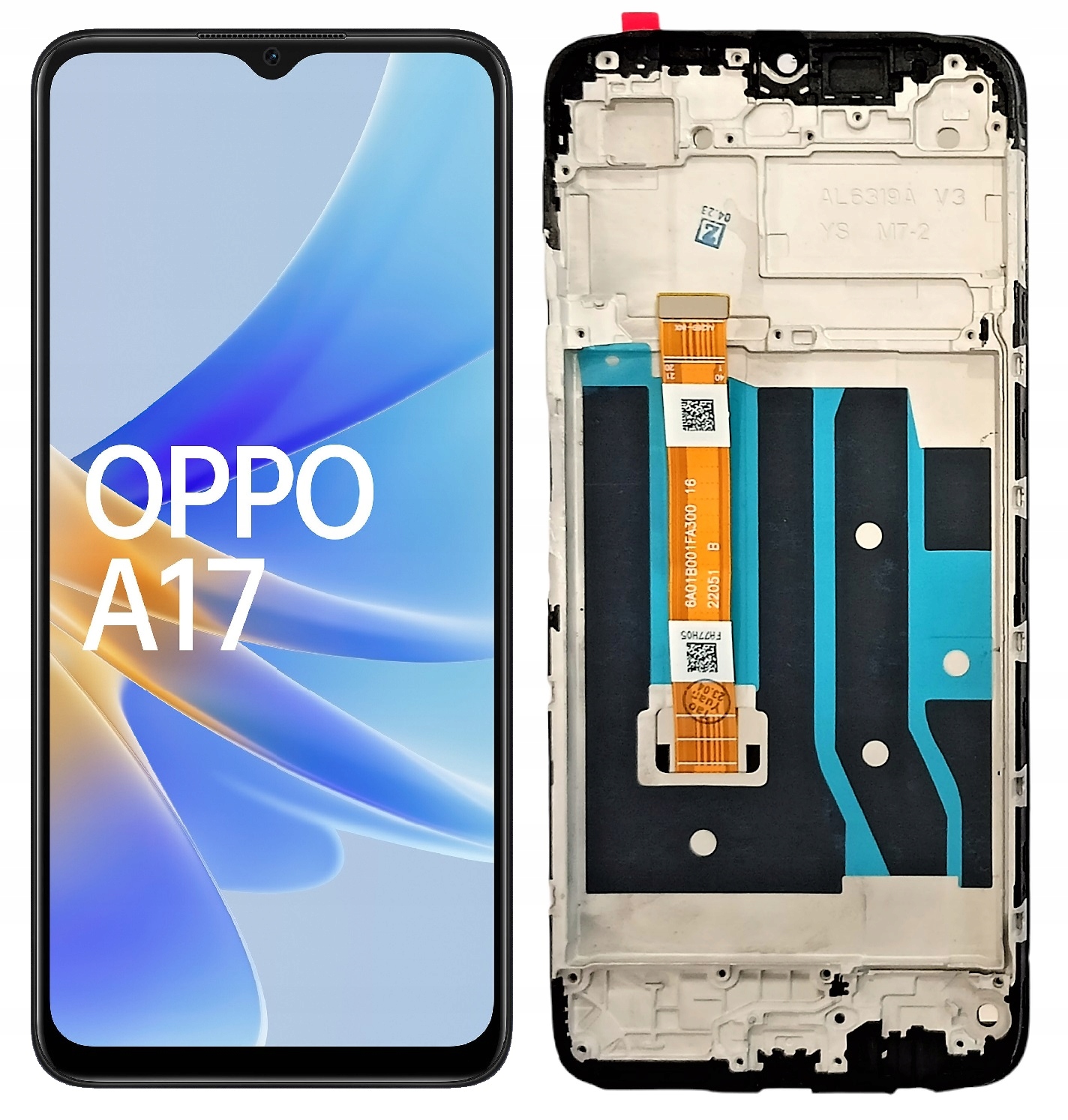 WYŚWIETLACZ EKRAN LCD DO OPPO A17 RAMKA