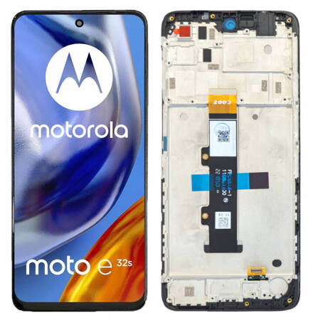 WYŚWIETLACZ EKRAN LCD DO MOTOROLA E32S RAMKA