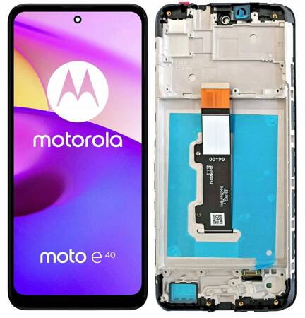 WYŚWIETLACZ EKRAN LCD DO MOTOROLA E40 RAMKA