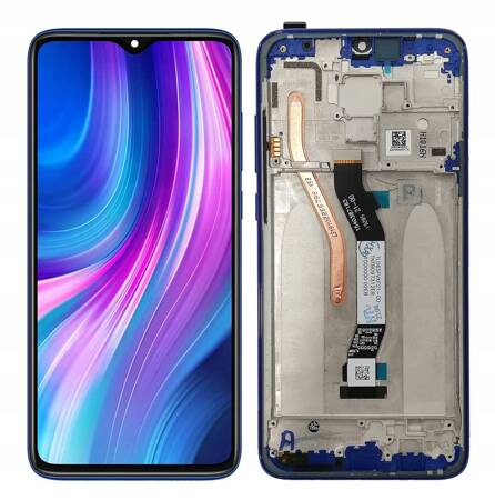 WYŚWIETLACZ EKRAN LCD DO XIAOMI REDMI NOTE 8 PRO RAMKA NIEBIESKA